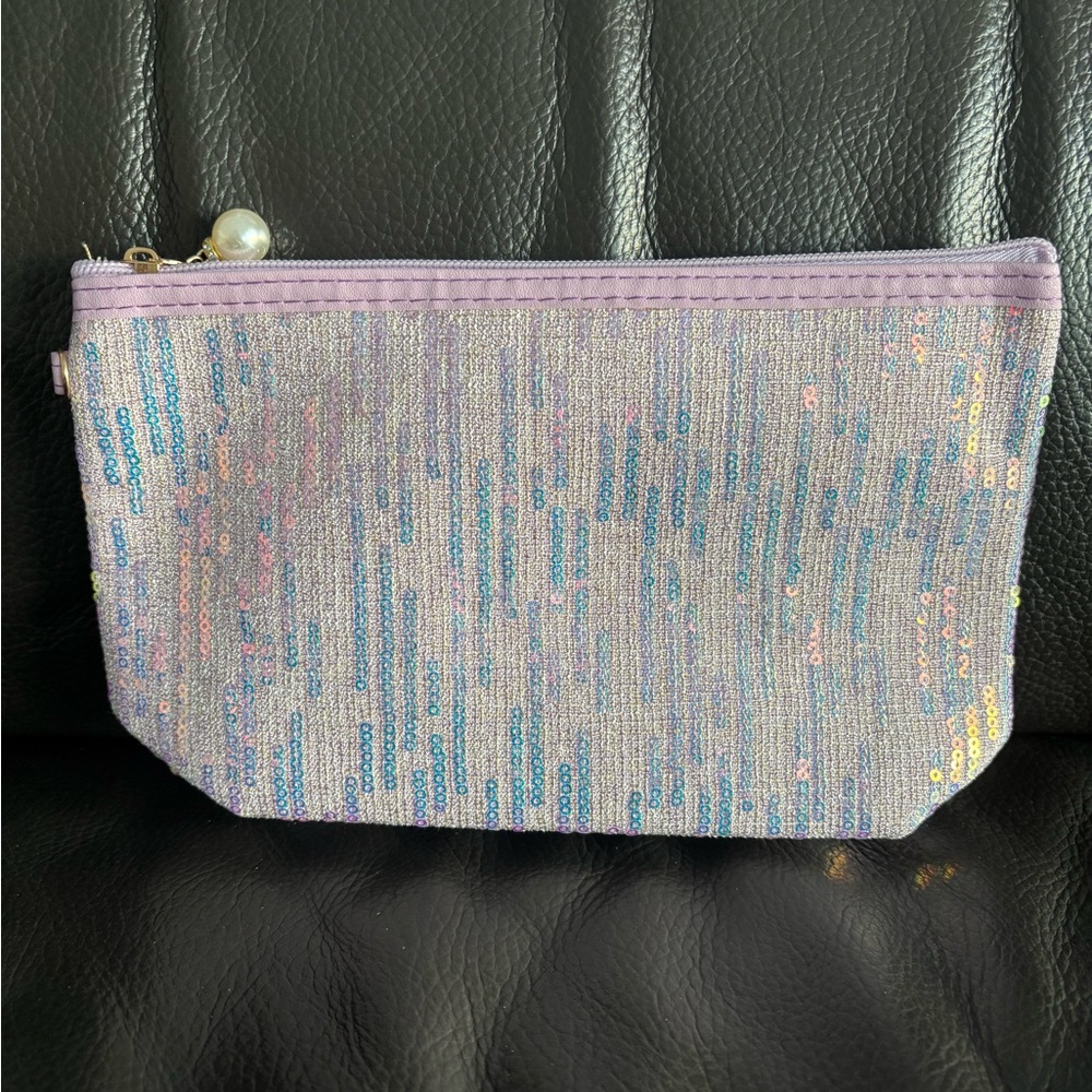 Sequins Makeup Bag Wristlet Clutch - Pick 1 - Picture 3 of 5